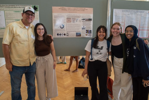 Students and Prof. Edmunds at Global Futures Symposium