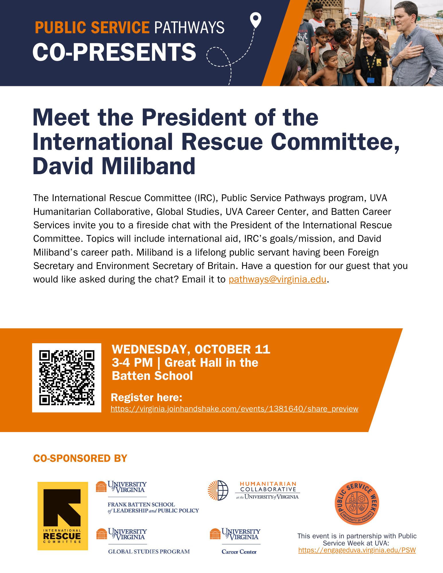 Meet the President of the International Rescue Committee