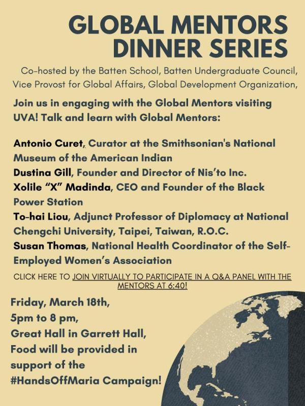 Global Mentors Dinner Series