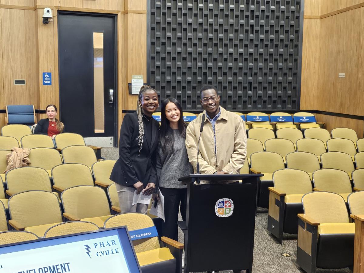 Students present at city council