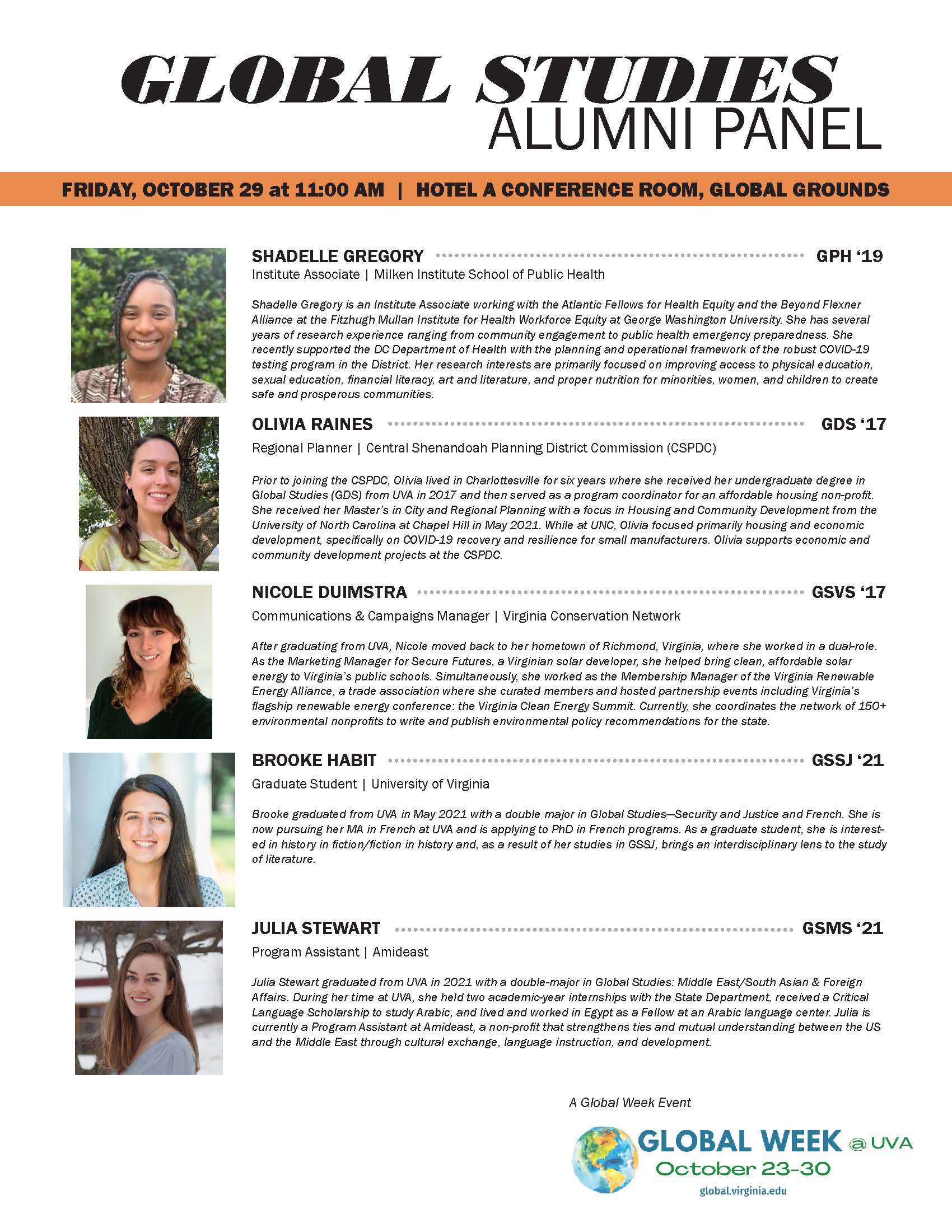 Global Studies Alumni Panel